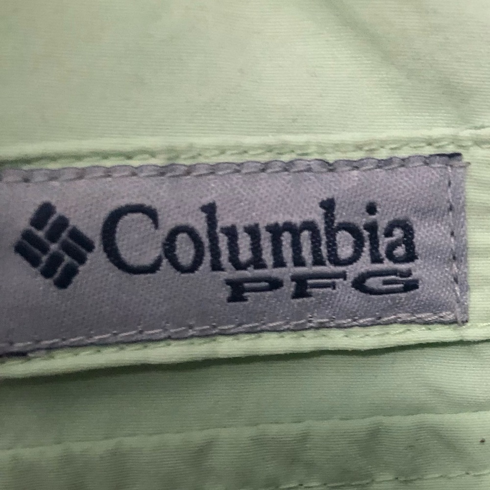 💋Columbia PFG Light Green Boys Shirt💋 - Picture 3 of 3